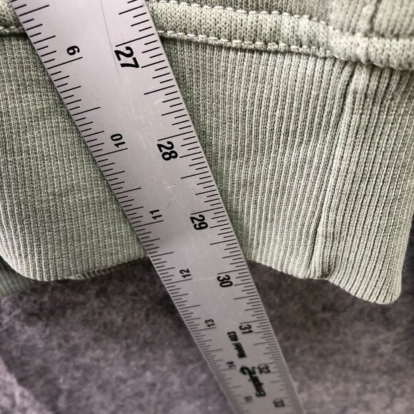 Old Navy Oversized Sweatshirt Mens M Utility 1/4 Zip Olive Green Mock Neck - Picture 9 of 9